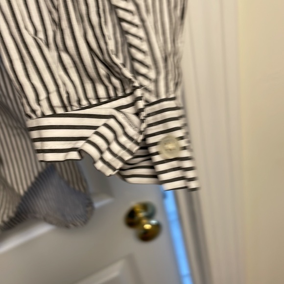 J. Crew Factory - Popover - Size Small - Black/white striped - excellent - Picture 8 of 13